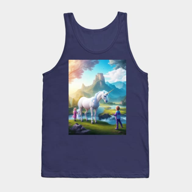 Unicorn And Babies Tank Top by JustPureCreatives